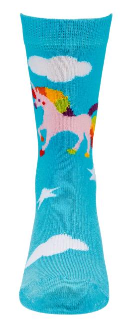 6 Paar TippTexx 24 Kinder ABS Stoppersocken Einhorn